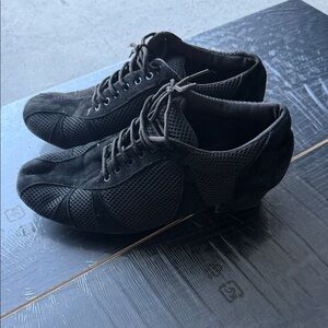 Men's Black Lace-Up Shoes